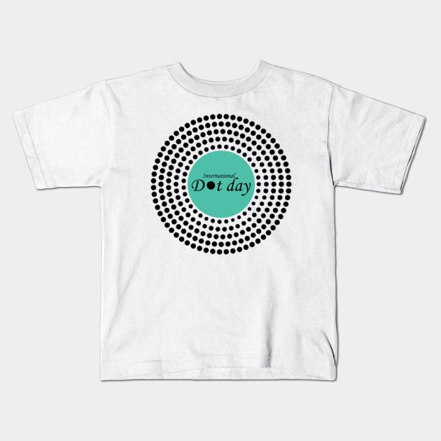 Dot day Kids T-Shirt by abed